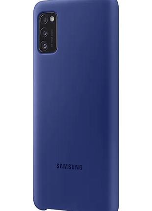 Чохол silicone cover для samsung galaxy a41 (a415) blue (original 100%)3 фото