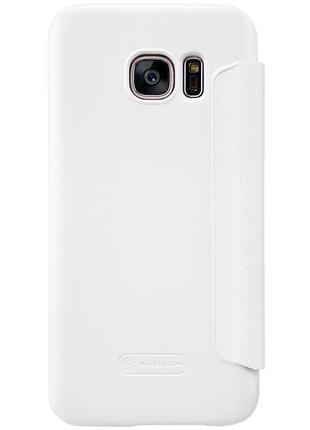 Чехол nillkin sparkle для samsung galaxy s7 (g930) pure white2 фото