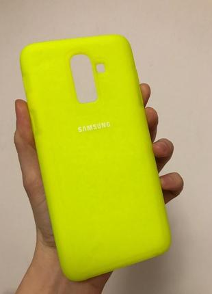 Оригінальний силіконовий чохол для samsung galaxy j8 (2018