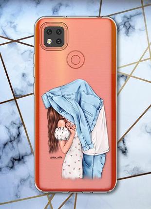 Прозрачный силиконовый чехол на Iphone se 2 :: поцелуй (принт 33)