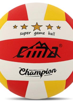 Мяч волейбольный cima vb-9020 champion №5 pu клееный