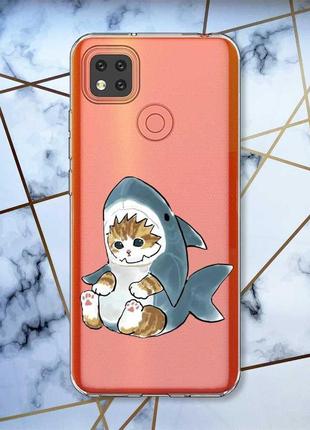Прозрачный чехол для Iphone se 2 :: котёнок (принт 120)