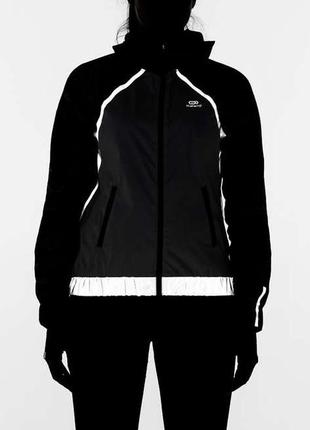 Куртка ветровка kalenji decathlon для спорта с рефлективными вставками3 фото