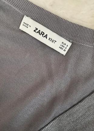 Нарядная серебристая кофта zara на пуговицах2 фото