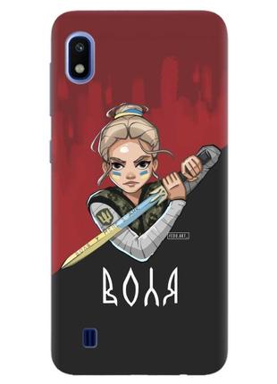 Чехол на samsung galaxy a10 (2019) a105 :: украинская защитница (принт 171)