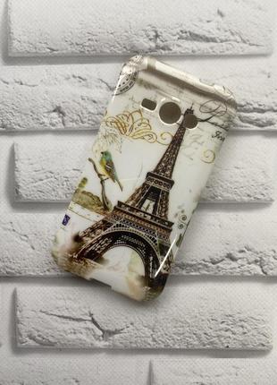 Силіконовий чохол із малюнком для samsung galaxy j1ace j110 вежа і пташка