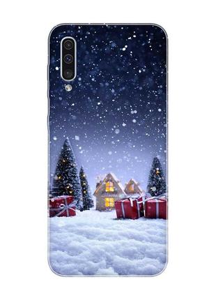Чехол на samsung galaxy a50 (2019) a505 праздничный вечер (принт 165)