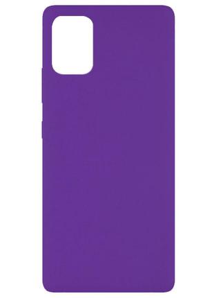 Чохол silicone cover full without logo (a) для xiaomi mi 10 lite фіолетовий / purple