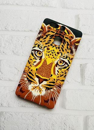 Силиконовый чехол с рисунком для huawei p9 тигр оранжевый