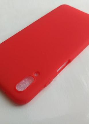 Силиконовый чехол meizu e3 матовый красный 1777p3 фото