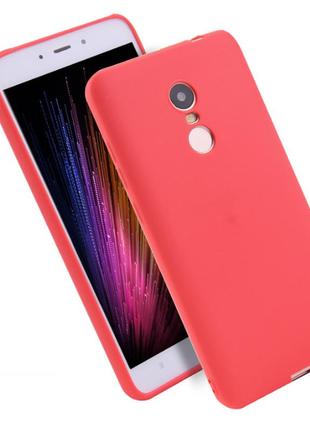 Силиконовый чехол xiaomi redmi go матовый красный 2078p