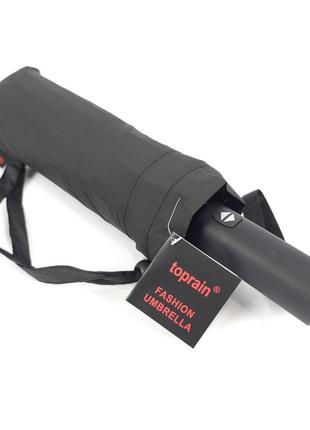 Мужской черный большой зонт от toprain автомат на 16 спиц, антишторм5 фото