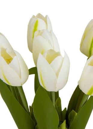 Букет тюльпанов, белый2 фото