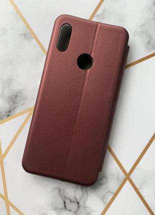 Чехол-книжка с рисунком для xiaomi redmi note 7/ redmi note 7 pro бордовый :: украинка арт (принт 3)2 фото