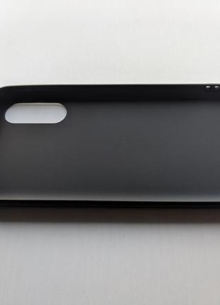 Силіконовий чохол meizu 16s матовий чорний3 фото