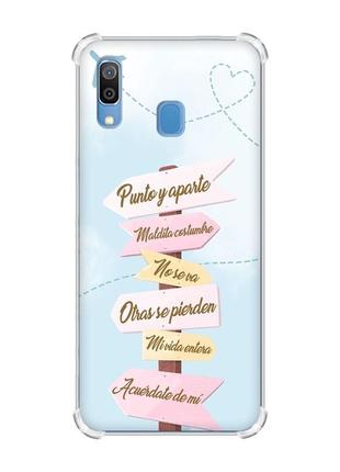 Чохол з потовщеними кутами на samsung galaxy a30 (2019) / a20 (2019) :: вказівники (принт 322)