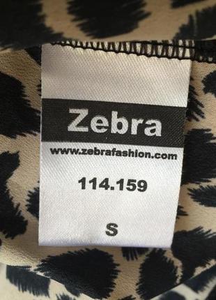 Леопардовая блуза/ топ zebra, размер s/m анималистический принт как zara mango h&m4 фото