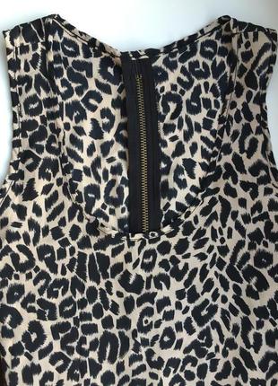 Леопардовая блуза/ топ zebra, размер s/m анималистический принт как zara mango h&m5 фото