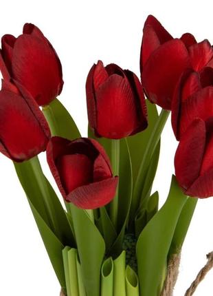 Букет тюльпанов, красный2 фото