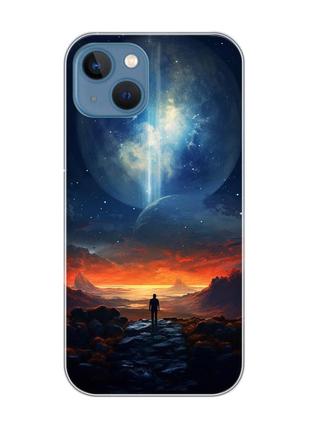 Магнитный чехол на iphone 13 (6.1) с поддержкой magsafe :: космос (принт 247)