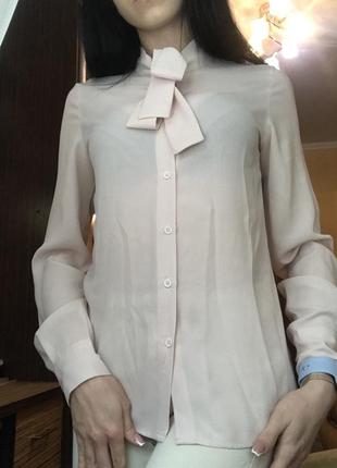 Блуза пудровая2 фото