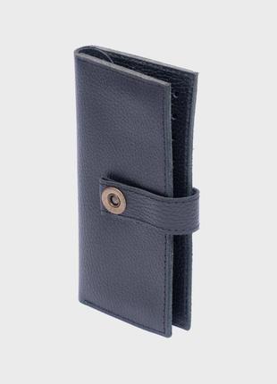 Кожаный кошелек 13.4 черный флотар dekey (6929)