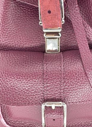 Жіночий рюкзак шкіряний бордовий dekey4 фото
