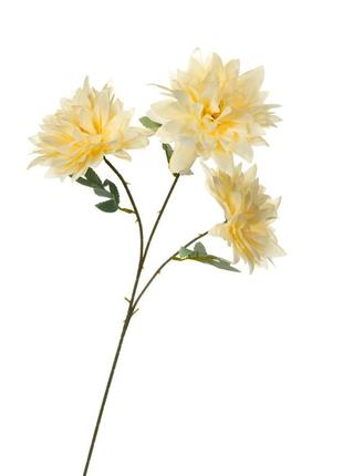Искусственная декоративная хризантема, кремова1 фото