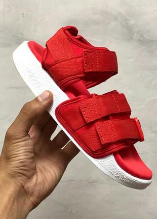 Стильные сандали adidas adilette sandals red сандалі боссоножки босоніжки