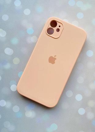 Силіконовий чохол silicone case для iphone 11 (6,1) персиковий