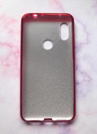 Силіконовий чохол shine silicone case для xiaomi redmi note 6 pro червоний2 фото