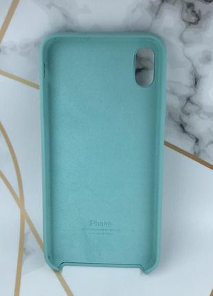 Силіконовий чохол apple silicone case для apple iphone xr бірюзовий2 фото