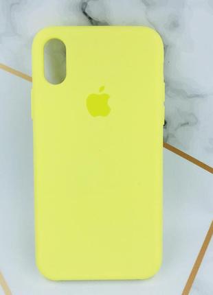 Силіконовий чохол apple silicone case для apple iphone xr жовтий