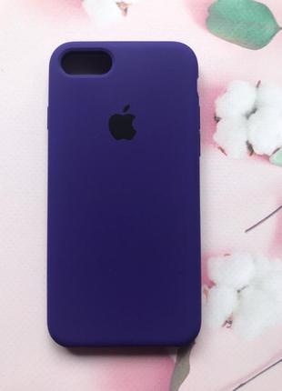 Силіконовий чохол apple silicone case для iphone 7/8 фіолетовий