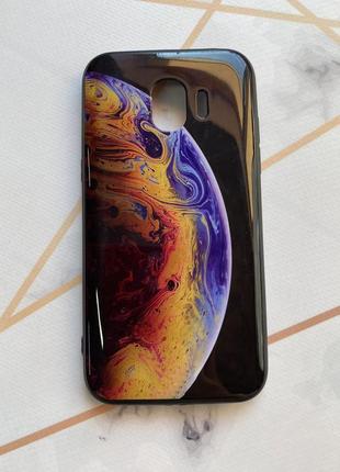Защитный глянцевый чехол с рисунком для samsung galaxy j2 pro 2018 / j250 планета