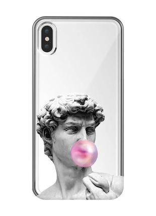 Прозрачный чехол на iphone xs max :: скульптура (принт 352)