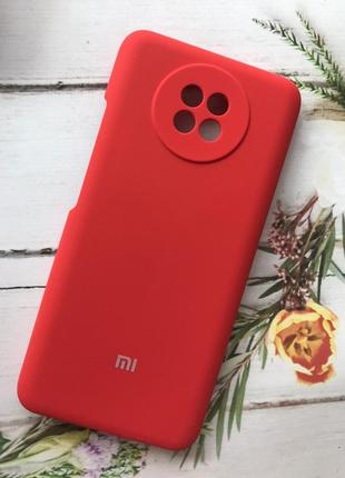 Силиконовый чехол silicone case для xiaomi redmi note 9t / redmi note 9 5g :: красный