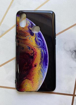 Захисний глянцевий чохол з малюнком для samsung galaxy а10ѕ / a107 планета