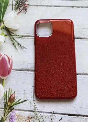 Силиконовый чехол shine silicone case для apple iphone 11 pro max (6,5) красный