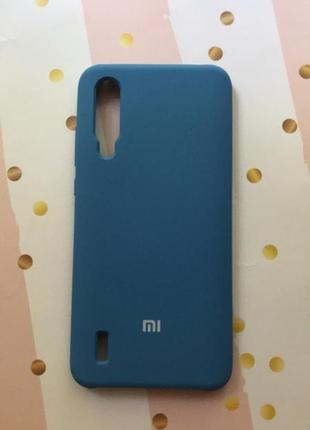 Силиконовий чохол silicone case для xiaomi mi a3 lite / cc9 синій