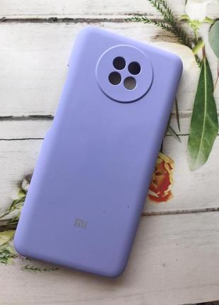 Силиконовый чехол silicone case для xiaomi redmi note 9t / redmi note 9 5g :: сиреневый