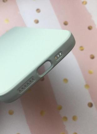 Силиконовый чехол с микрофиброй silicone case для iphone 11 pro (5,8) бирюзовый5 фото