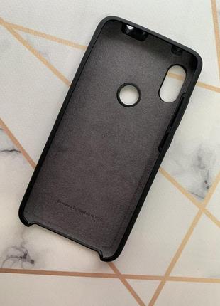 Силіконовий чохол silicone case для xiaomi redmi note 6 pro чорний2 фото