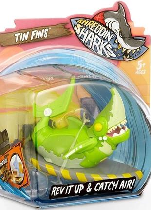 Фінгерборд shreddin' sharks з фігуркою tin fins (561958) (6900006524255)