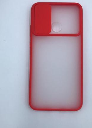 Чехол со слайд-камерой для huawei р40 lite e / y7p красный