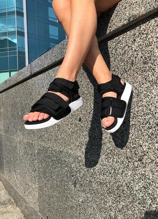Удобные и стильные сандали adidas adilette sandals black сандалі боссоножки босоніжки3 фото