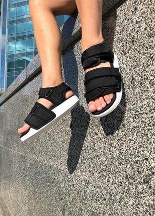 Удобные и стильные сандали adidas adilette sandals black сандалі боссоножки босоніжки5 фото