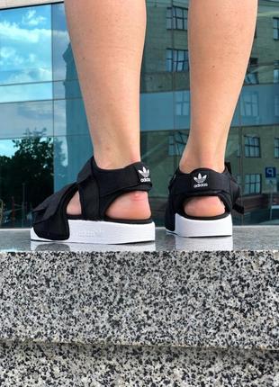 Удобные и стильные сандали adidas adilette sandals black сандалі боссоножки босоніжки8 фото