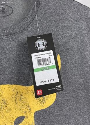 Мужская футболка under armour серая xxl