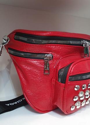 Мега стильная женская сумочка belt bag / сумка на пояс / бананка / кроссбоди3 фото